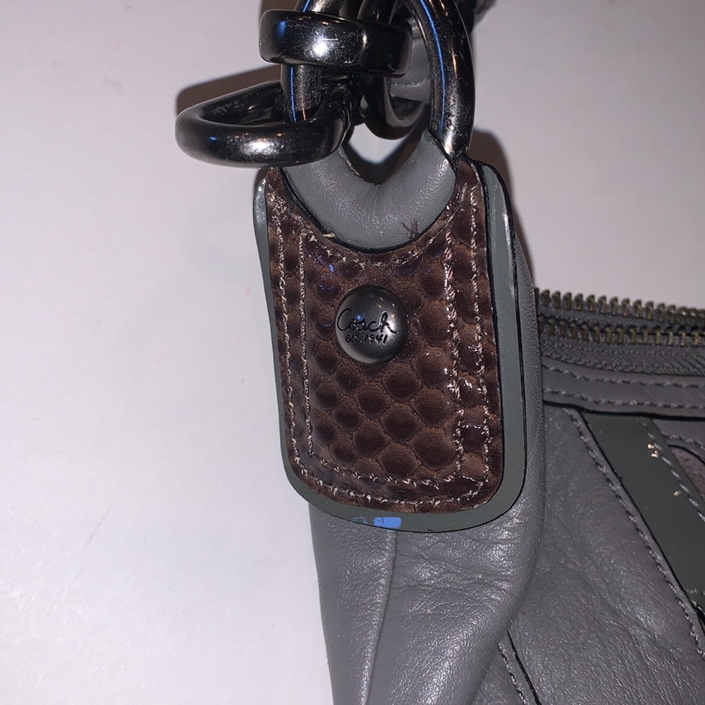 Coach Grey Leather Kristin Handbag - Picture 5 of 11